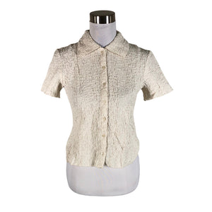 Naisten Lindex - Lyhythihainen pusero, koko 36 - Beige (1)