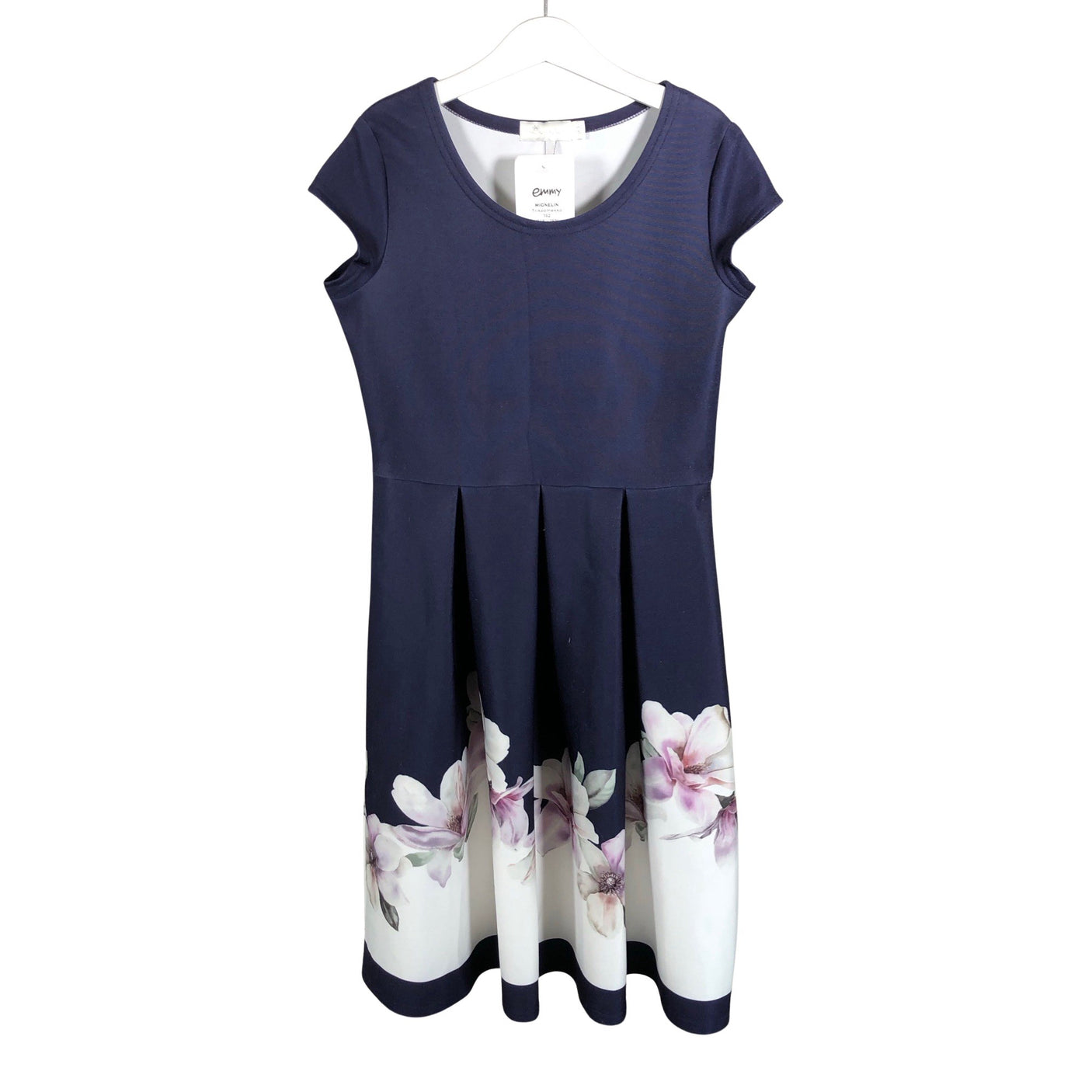Tyttöjen Mignelin - Trikoomekko, koko 122 - 128 - Violetti (1)