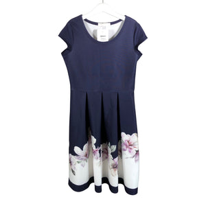 Tyttöjen Mignelin - Trikoomekko, koko 122 - 128 - Violetti (1)