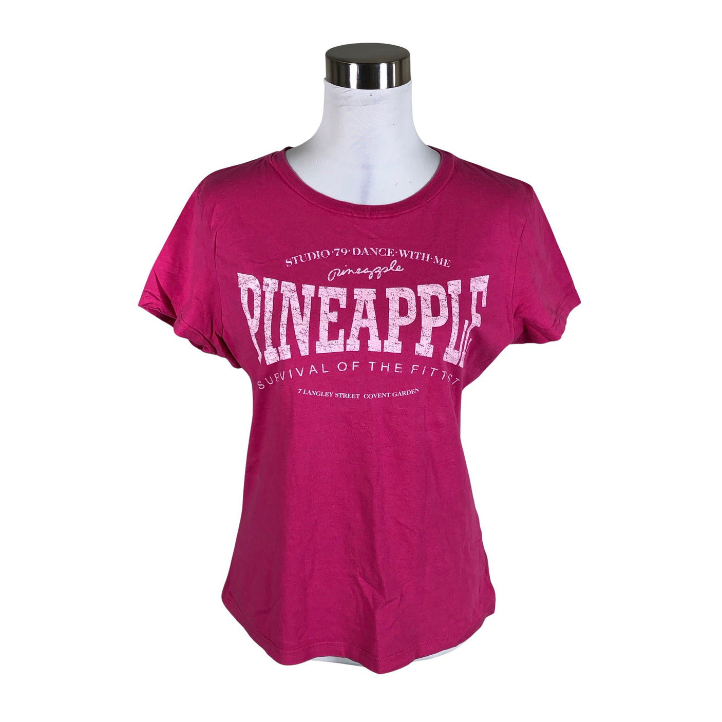 Naisten Pineapple - T-paita, koko 40 - Pinkki (1)