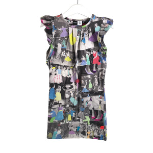Tyttöjen Molo Kids - Trikoomekko, koko 110 - 116 - Harmaa (1)