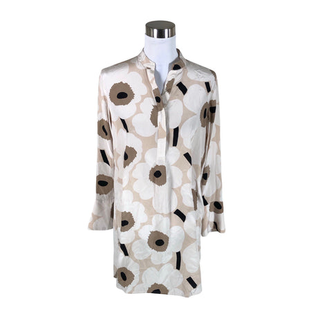 Naisten Marimekko - Sifonkitunika, koko 38 - Beige ()