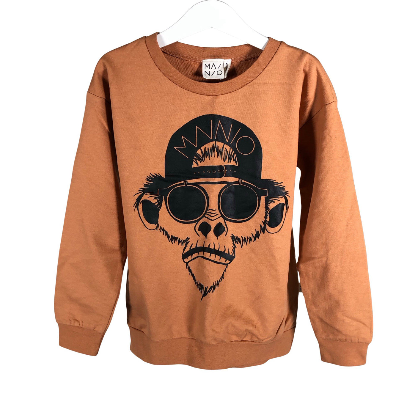 Unisex Mainio - Collegepaita, koko 110 - 116 - Oranssi (1)