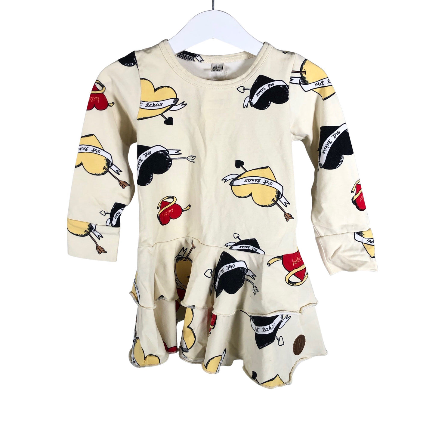 Tyttöjen Blaa - Trikoomekko, koko 86 - 92 - Keltainen (1)