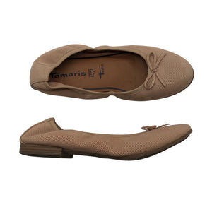 Naisten Tamaris - Ballerinat, koko 39 - Beige (1)