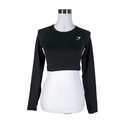 Naisten Gymshark - Urheilupaita, pitkät hihat, koko 38 - Musta ()