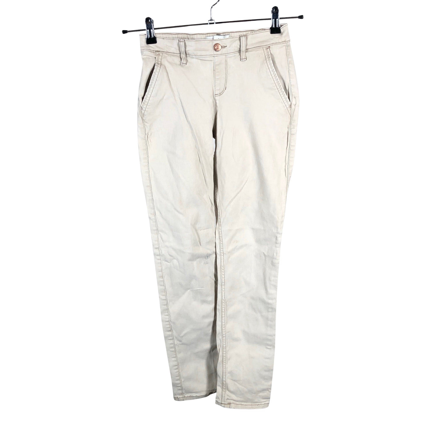 Unisex Abercrombie&Fitch - Kangashousut, koko 158 - 164 - Beige (1)