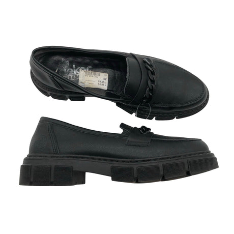 Naisten Rieker - Loaferit, koko 42 - Musta ()