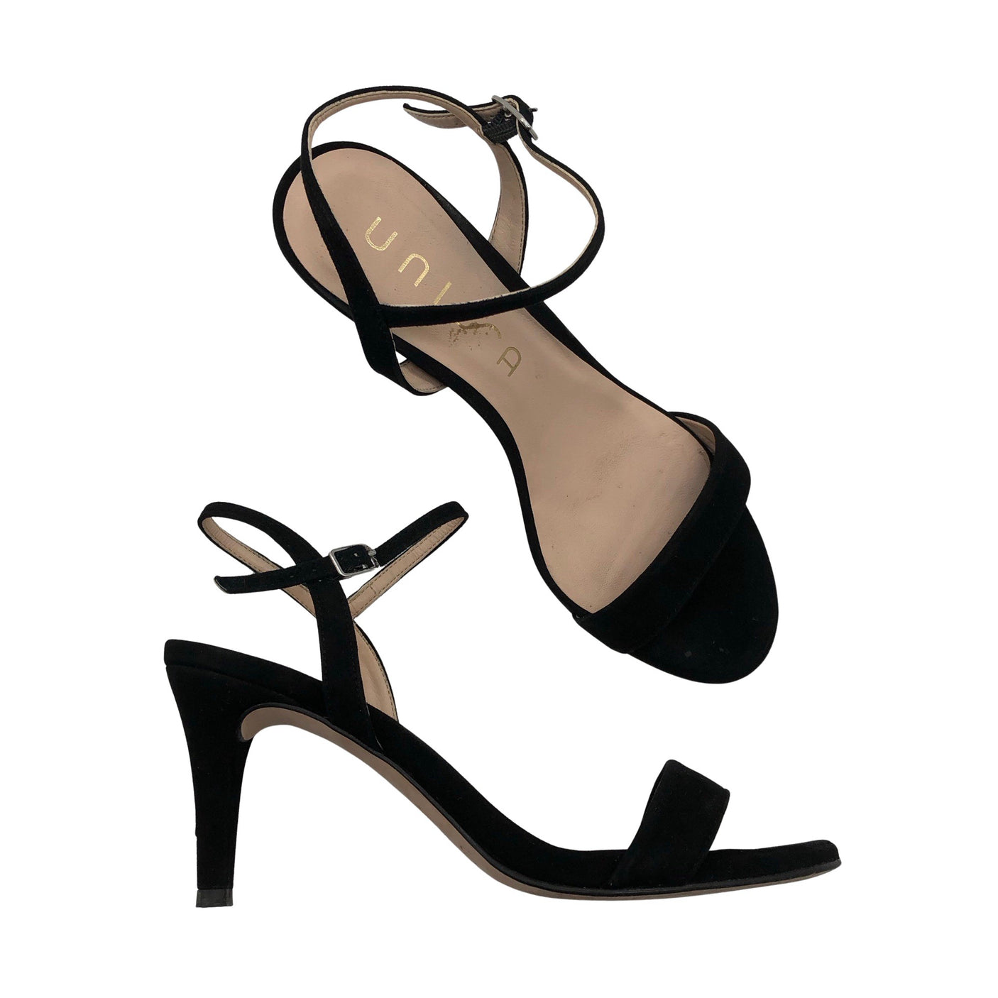 Naisten Unisa - Korolliset sandaalit, koko 41 - Musta (1)