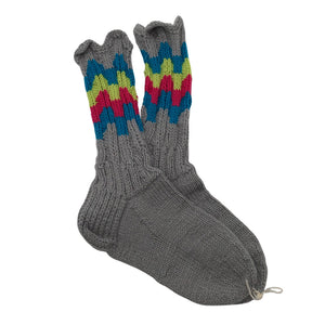Naisten Handmade - Villasukat, koko 39 - Harmaa (1)