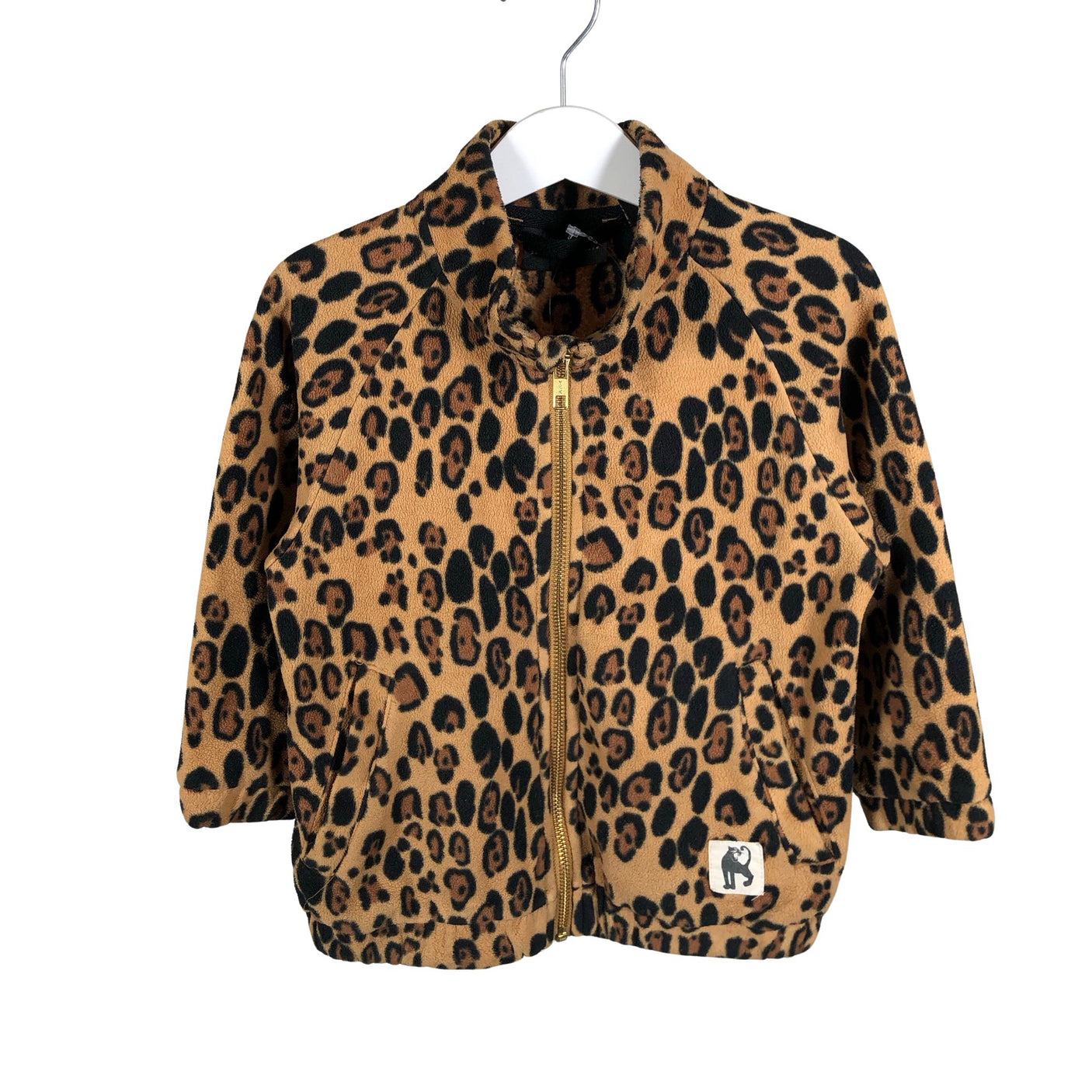Unisex Mini Rodini - Fleecetakki, koko 104 - 110 - Ruskea (1)