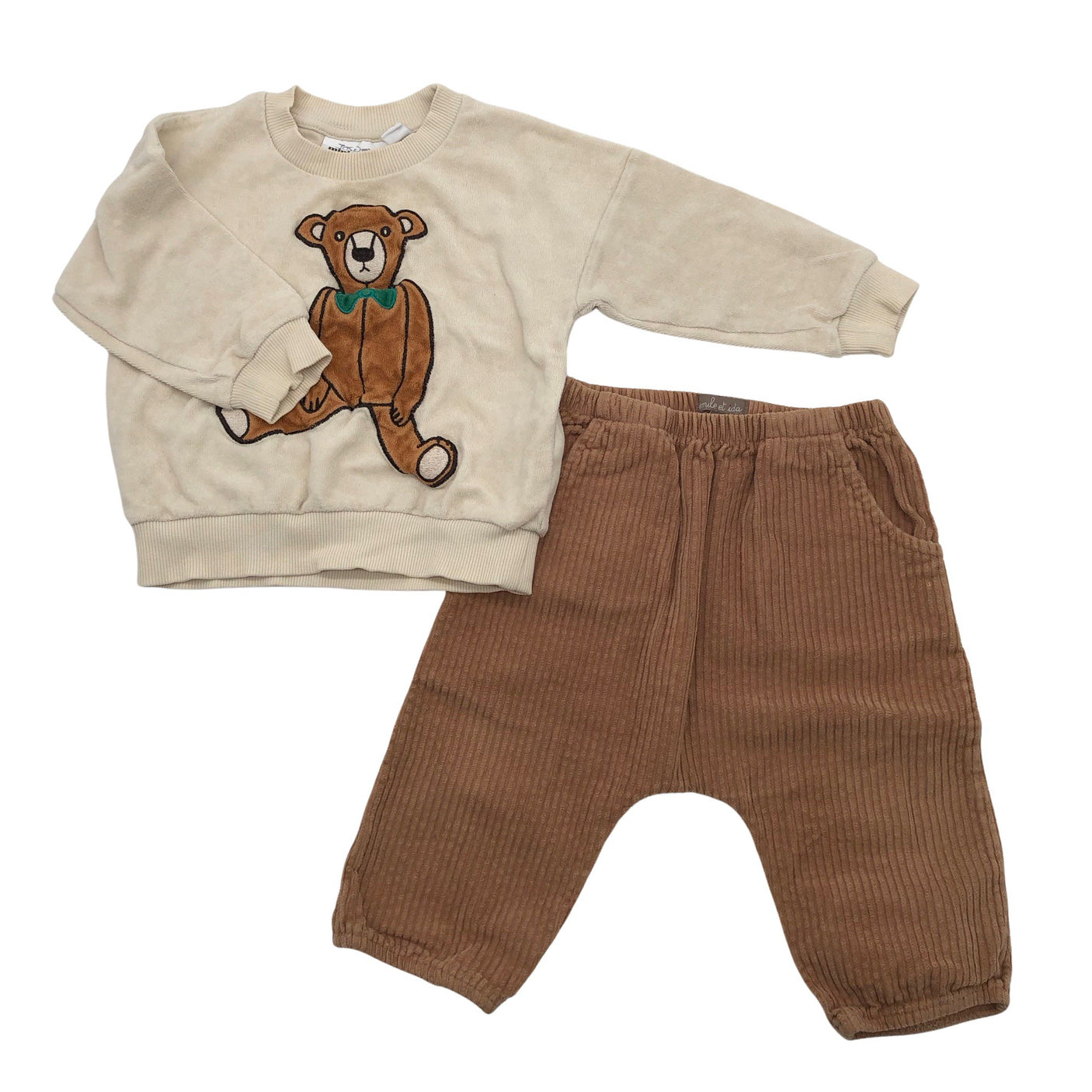 Unisex Mini Rodini - Collegepaita, koko 80 - 86 - Beige (1)