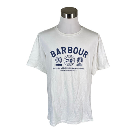 Miesten Barbour - T-paita, koko XXL - Valkoinen ()