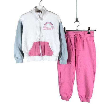Tyttöjen Benetton - Collegeasu, koko 116 - 122 - Vaaleanpunainen ()