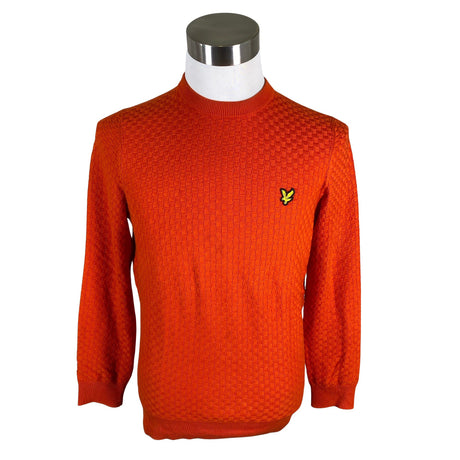 Miesten Lyle&Scott - Neulepaita, koko S - Oranssi ()