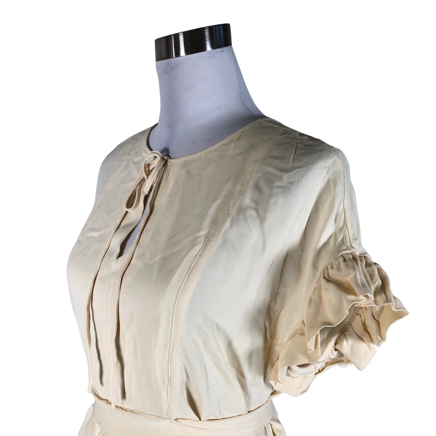 Naisten by Malene Birger - Lyhythihainen pusero, koko 38 - Beige (3)