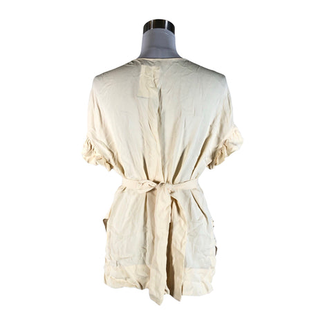 Naisten by Malene Birger - Lyhythihainen pusero, koko 38 - Beige (2)