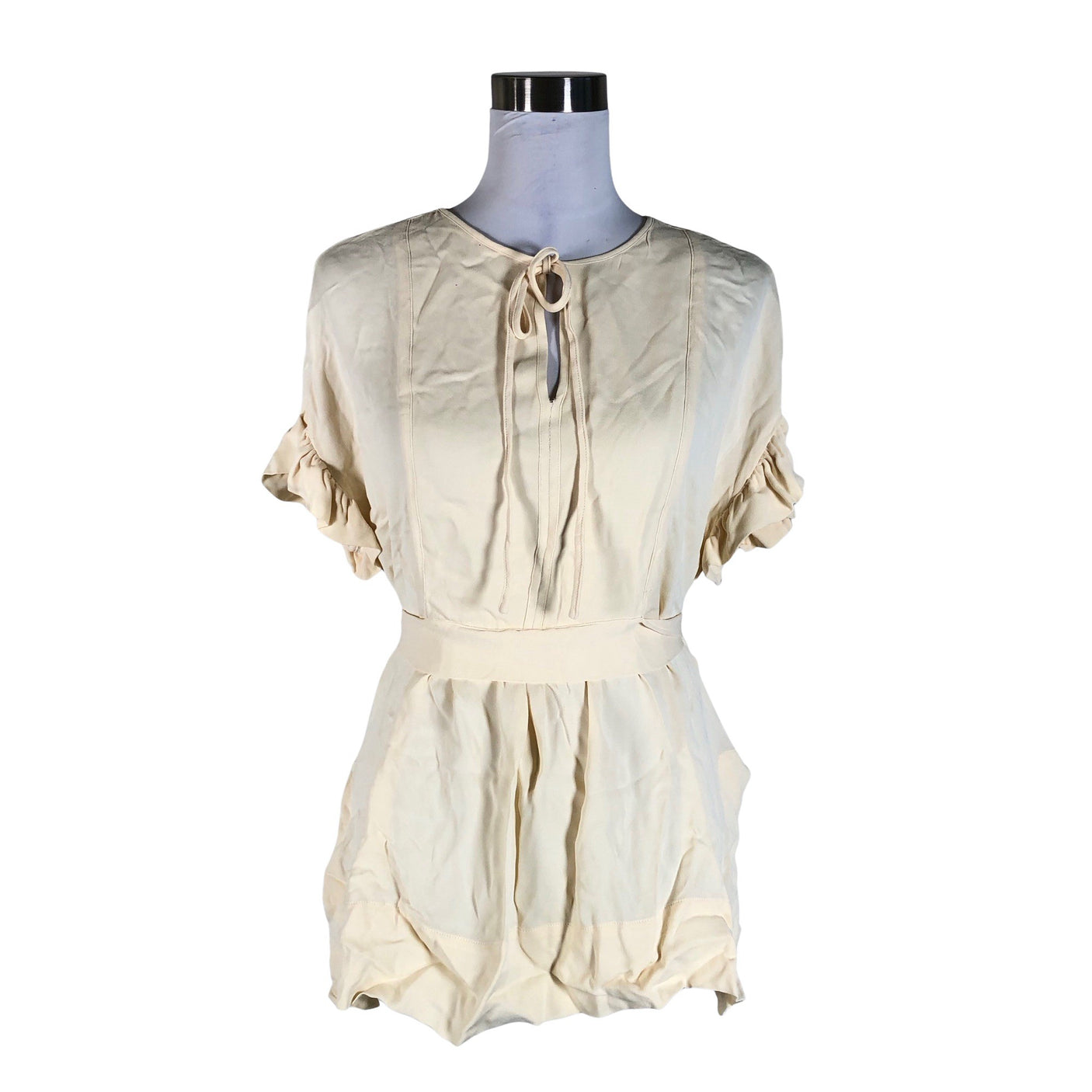 Naisten by Malene Birger - Lyhythihainen pusero, koko 38 - Beige (1)
