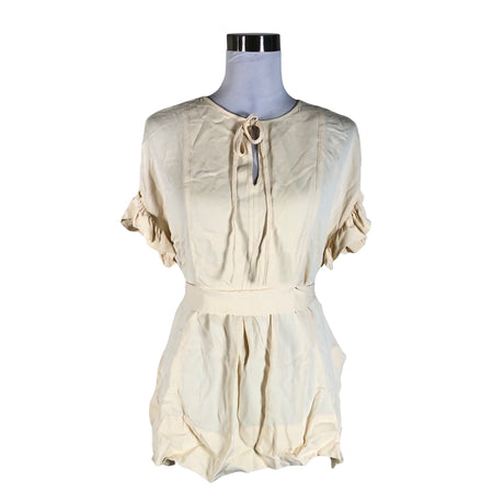 Naisten by Malene Birger - Lyhythihainen pusero, koko 38 - Beige ()