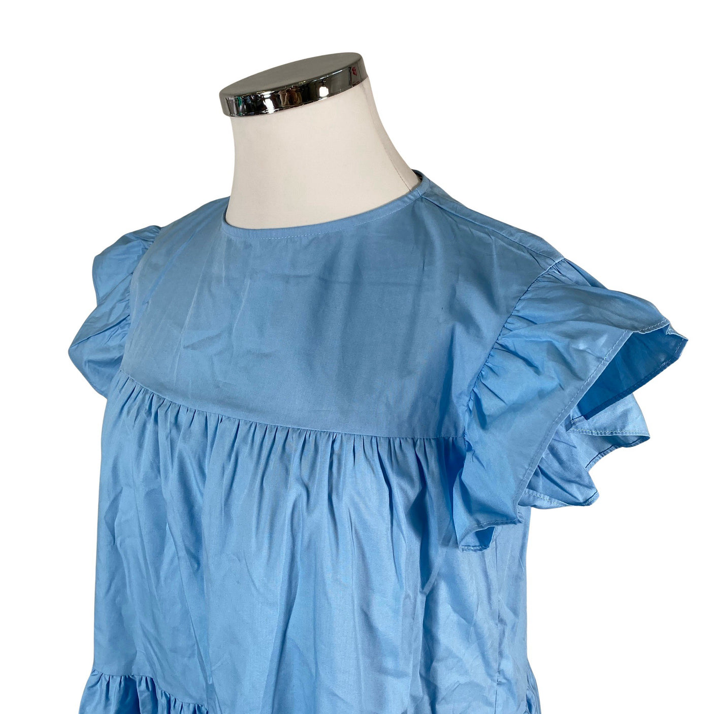 Naisten Marielle Stokkelaar - Kangasmekko, koko 44 - Vaaleansininen (3)