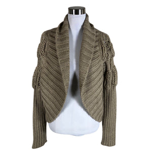 Naisten Sand - Neuletakki, koko 38 - Beige (1)