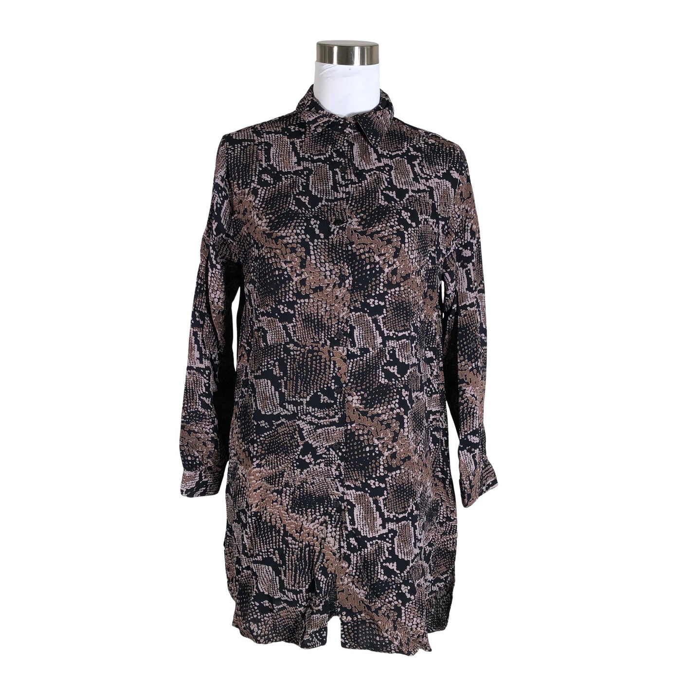 Naisten Capri collection - Sifonkimekko, koko 38 - Ruskea (1)