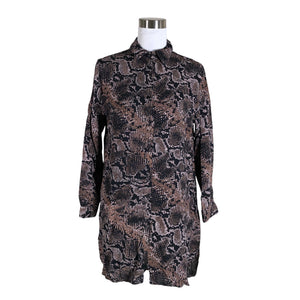 Naisten Capri collection - Sifonkimekko, koko 38 - Ruskea (1)