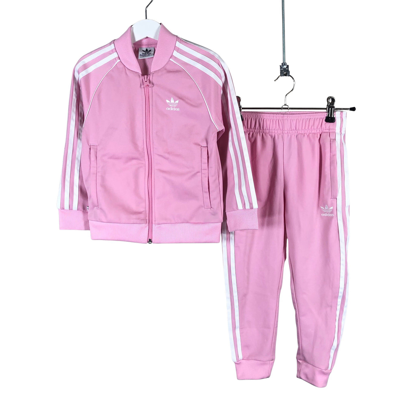 Tyttöjen Adidas - Verryttelytakki, koko 110 - 116 - Vaaleanpunainen (1)