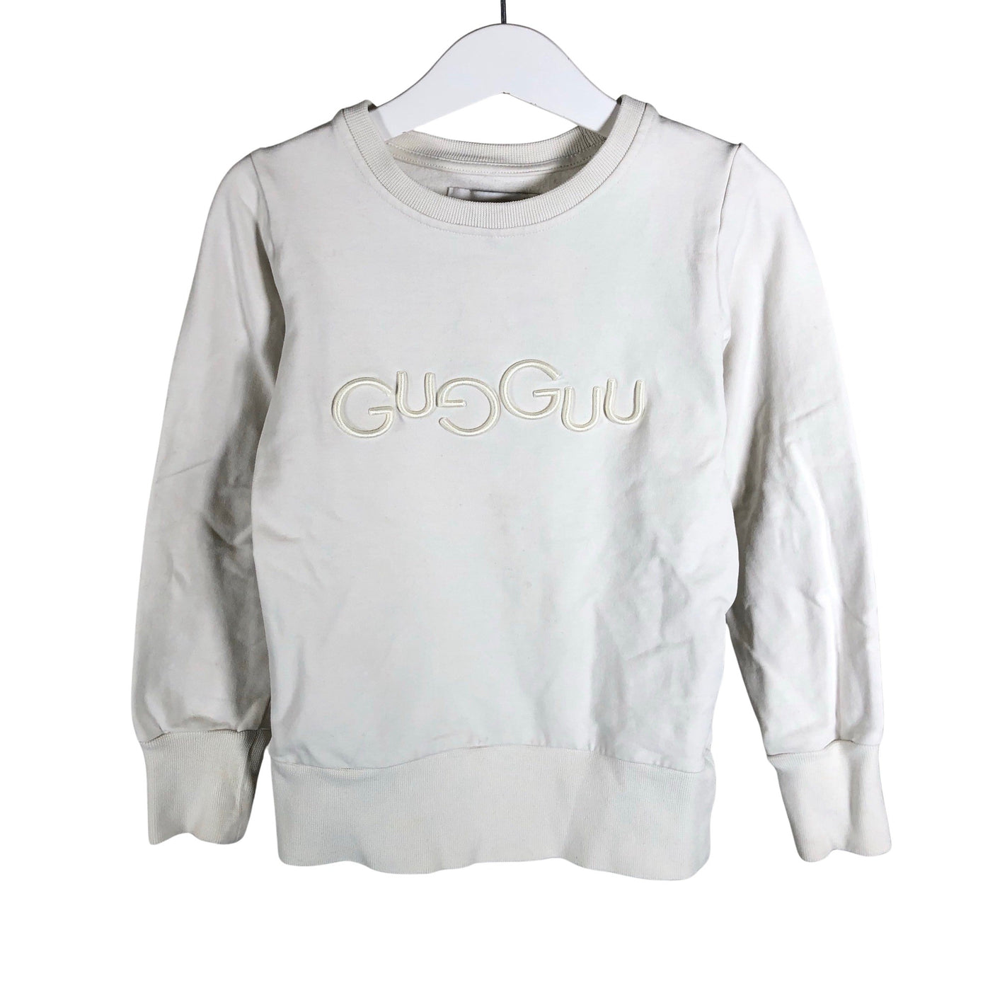 Unisex Gugguu - Collegepaita, koko 116 - 122 - Luonnonvalkoinen (1)