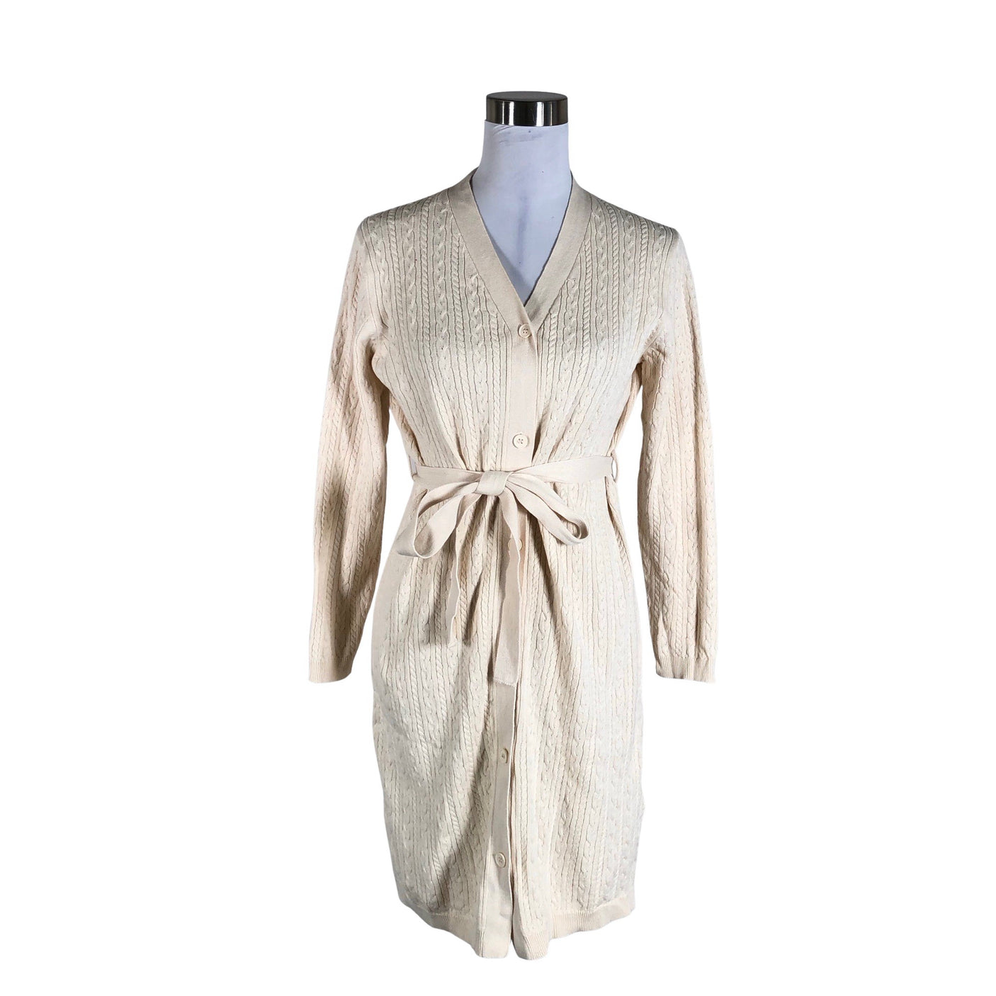 Naisten Your Face - Neuletakki, koko 34 - Luonnonvalkoinen (1)