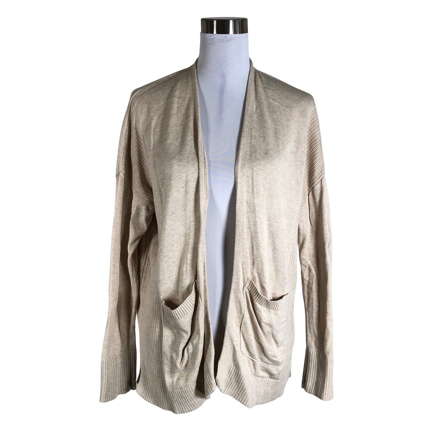 Naisten Esprit - Neuletakki, koko 38 - Beige (1)