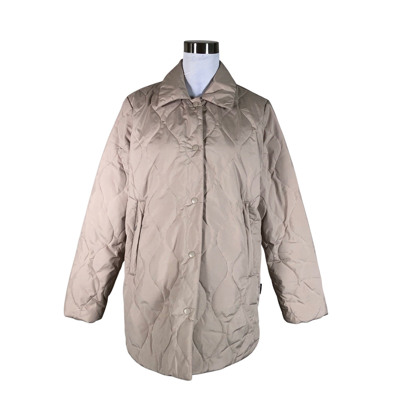 Naisten Makia - Kevyttoppatakki, koko 38 - Beige (1)