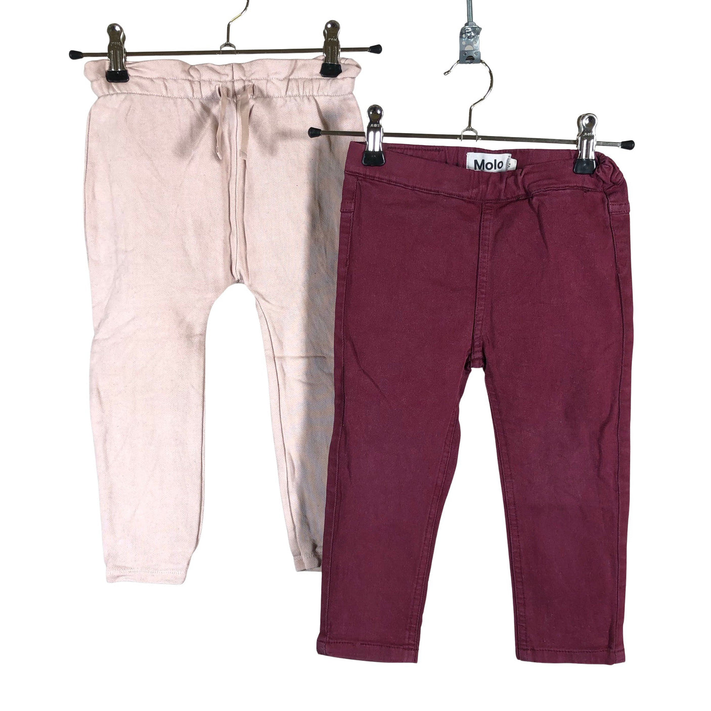 Tyttöjen Molo Kids - Farkkuleggingsit, koko 86 - 92 - Viininpunainen (1)
