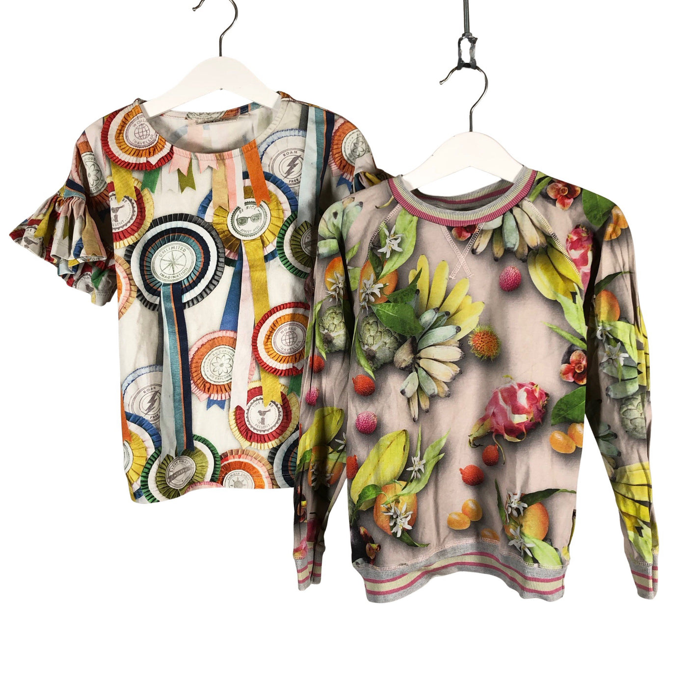 Tyttöjen Molo Kids - Trikoopaita, koko 116 - 122 - Harmaa (1)