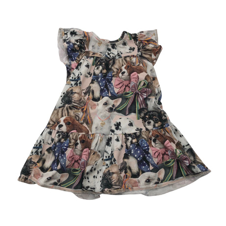Tyttöjen Molo Kids - Trikoomekko, koko 80 - 86 - Beige ()
