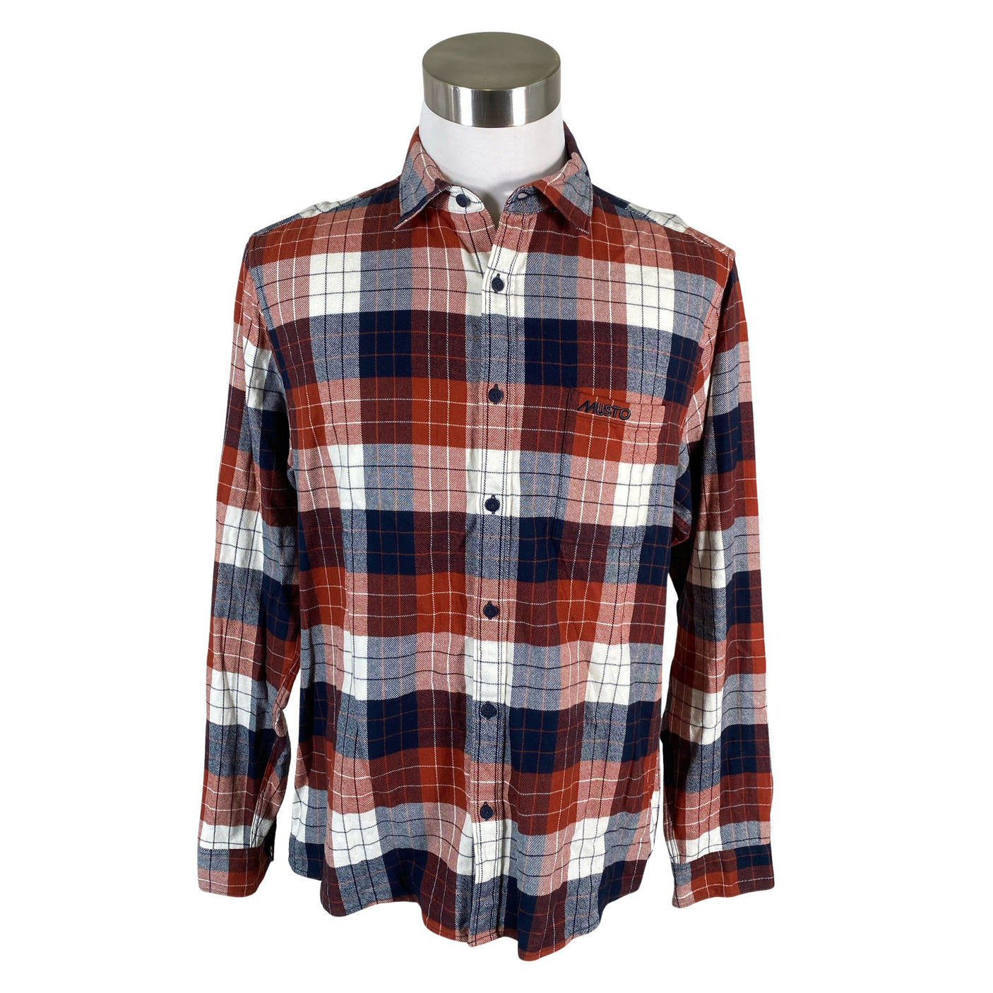 Miesten Musto - Flanellipaita, koko XL - Ruskea (1)