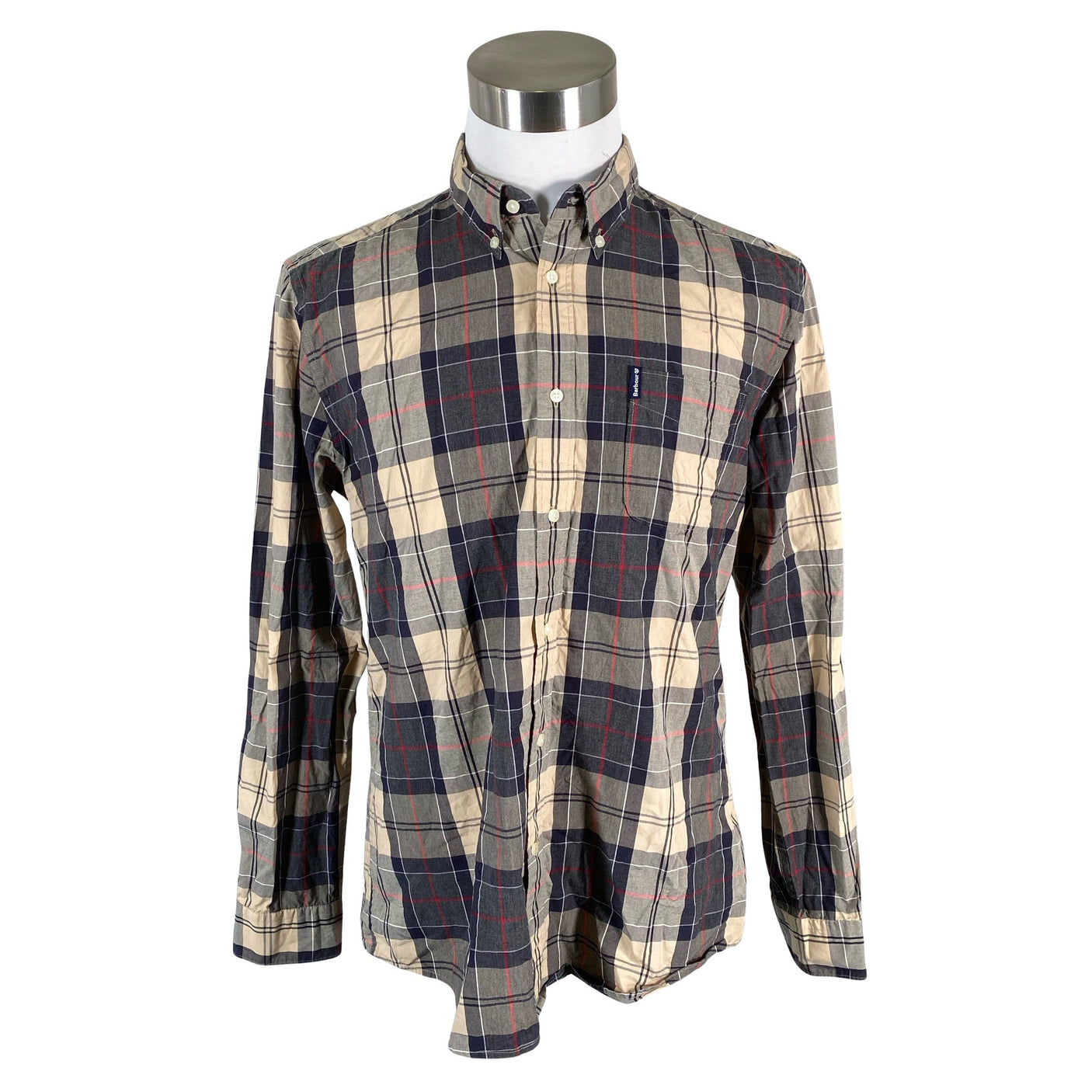 Miesten Barbour - Kauluspaita, koko L - Beige (1)