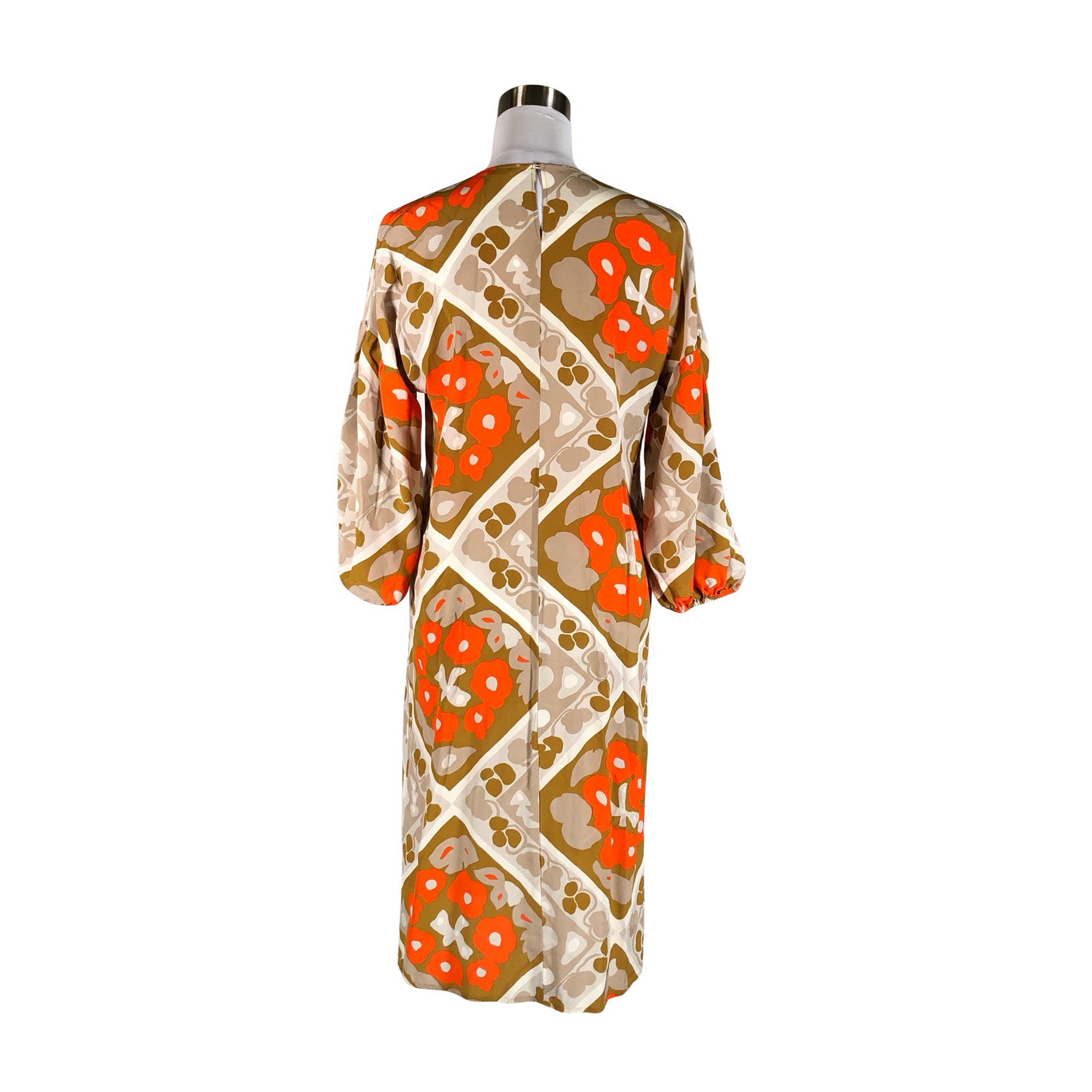 Naisten Marimekko - Sifonkimekko, koko 38 - Beige (2)