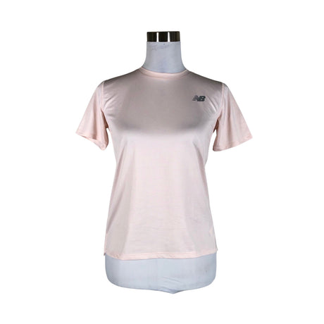 Naisten New Balance - Urheilupaita, lyhyet hihat, koko 34 - Vaaleanpunainen ()