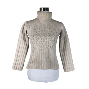 Naisten Fisherman - Neulepaita, koko 34 - Beige (1)