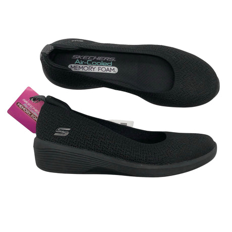 Naisten Skechers - Kiilakorkokengät, koko 36 - Musta ()