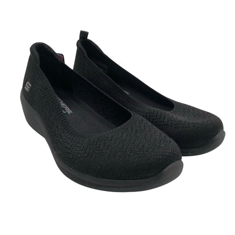 Naisten Skechers - Kiilakorkokengät, koko 36 - Musta (2)