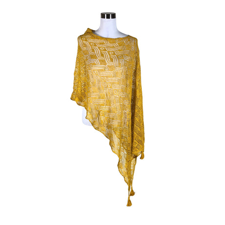 Naisten Handmade - Poncho, koko 36 - Oranssi ()