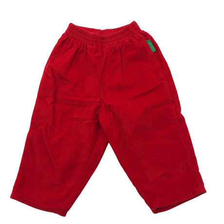 Unisex Benetton - Samettihousut, koko 68 - 74 - Punainen ()