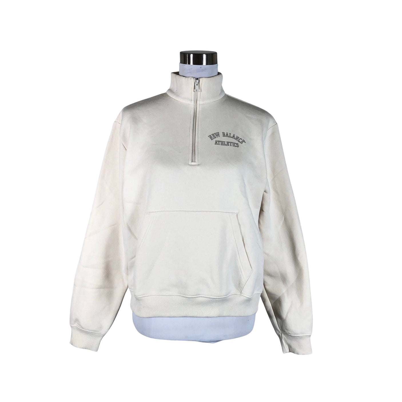 Naisten New Balance - Collegepaita, koko 34 - Beige (1)