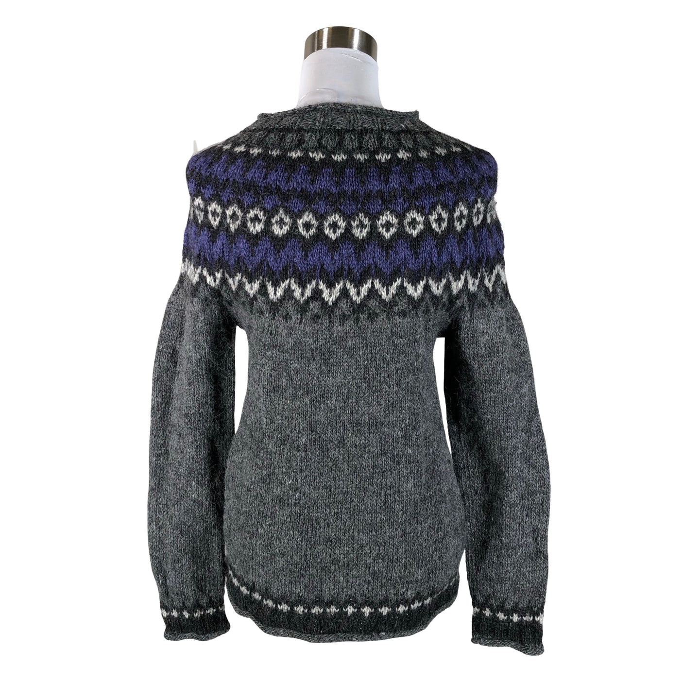 Naisten Handmade - Neulepaita, koko 38 - Harmaa (2)