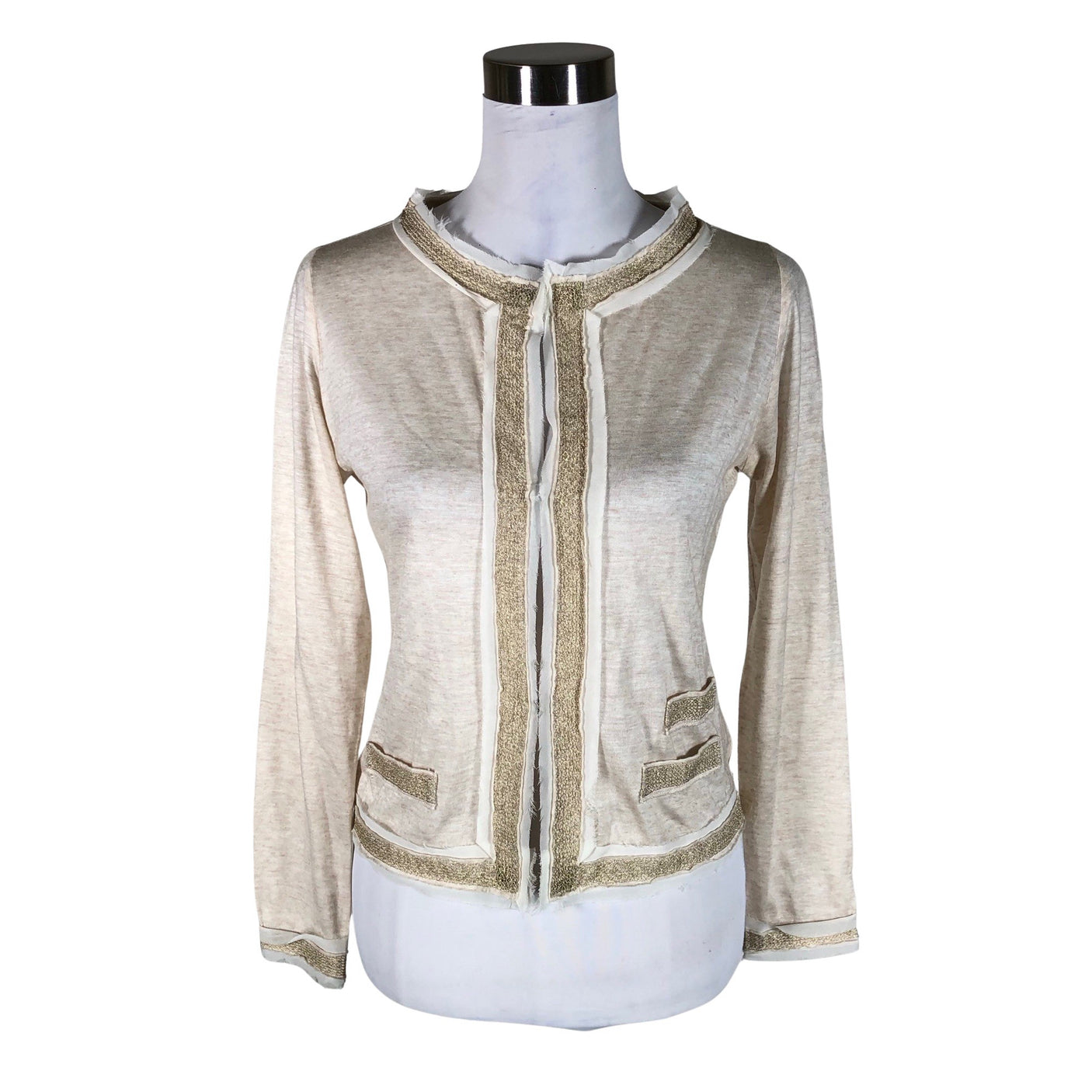 Naisten Adolfo Dominguez - Neuletakki, koko 36 - Beige (1)