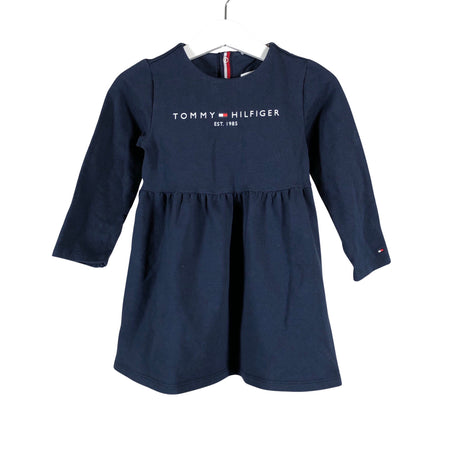 Tyttöjen Tommy Hilfiger - Collegemekko, koko 92 - 98 - Sininen ()
