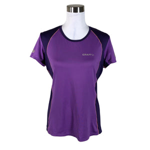 Naisten Craft - Urheilupaita, lyhyet hihat, koko 38 - Violetti (1)