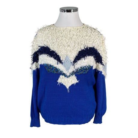 Naisten Handmade - Neulepaita, koko 42 - Sininen ()